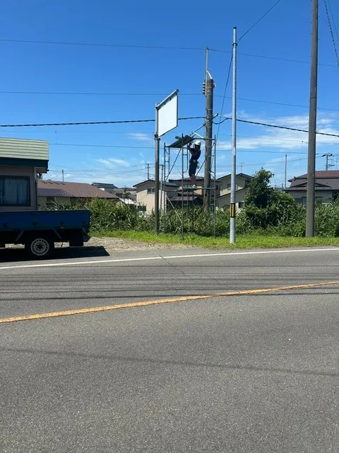 トモニアイル秋田 SHINMIYA前NEW看板設置のご案内